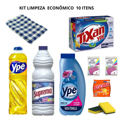 Kit Limpeza Economico 10 Itens! Otimo Para Sua Casa Empresa