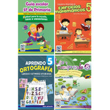 Guías Escolares Para 5to De Primaria Paquete De 4 Libros 