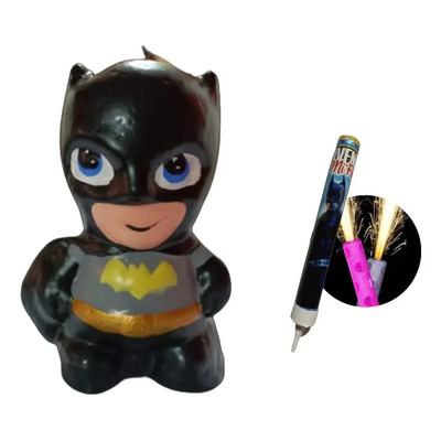 Vela Cera Cumpleaños Pastel Batman | Envío gratis