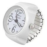 Anillo De Reloj De Cuarzo Unisex De Moda Blanco