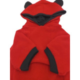 Roupa Para Cachorro Moleton Com Capuz Soft Vermelho 