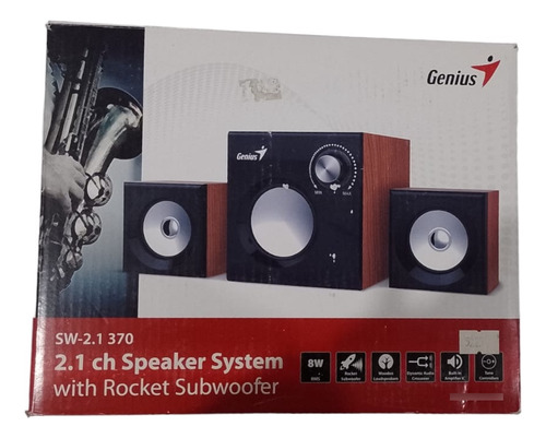 Parlante Genius Sw 2.1 370 Madera Speakers System