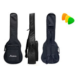 Bag Capa Almofadada P/ Violão Strinberg Baby Preto C/ Alças