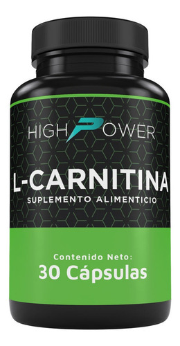 Carnitina 500 Mg 30 Cápsulas High Power