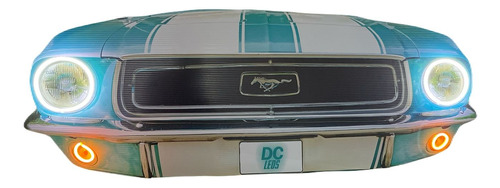 Letrero Led Neón Autos Mustang 120x40cm Personalizable