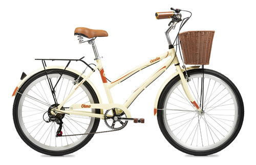 Bicicleta De Paseo R26 Olmo Amelie Plume Aluminio 6v 