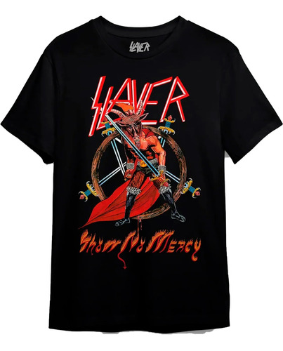 Camiseta Slayer Show No Mercy Consulado Do Rock