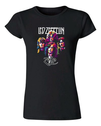 Playera Mujer Rock Led Zeppelin Ilustración Zoso 942n