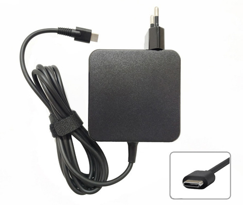 Fonte Carregador Para Notebook 20v 3.25a 65w Usb Type-c Usb-c Compatível Com Dell Acer Asus Hp Lenovo