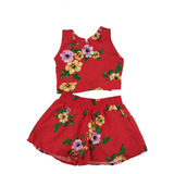 Conjunto Infantil Cropped Verao Blogueirinha Roupa Menina