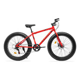 Gravel Fat Bike 4.0 Aspen Mtb R26 7v Shimano Frenos De Disco Color Rojo Tamaño Del Cuadro 17