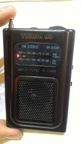 Mini Radio Turbo 80 Am Fm Japonés Vintage Leer Descripción 