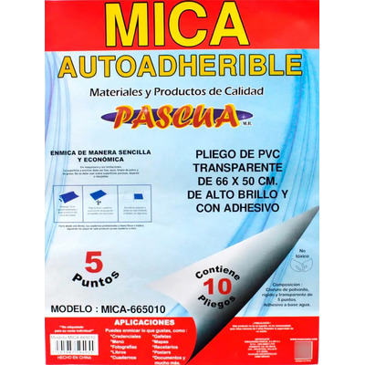 Micas Autoadheribles Pascua 66x50cm Transparente Brillante Pack 10 Unidades | MercadoLibre