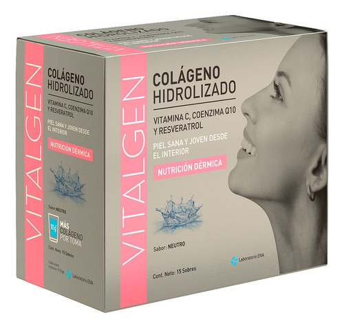 Suplemento En Polvo Sport Vitalgen 15 Un Sabor Neutro