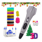 Pluma Profesional 3d Con 12 Colores (118 Pies) 1.75 Mm Pla