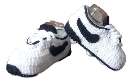 Tenis Zapato Guayo Futbol Bebés Tejido Crochet A Mano