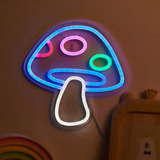 Chi-buy Led Neon Mushroom Cute Neon Sign, Usb Powered Neon S