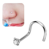 Piercing Nariz Nostril Ponto De Luz C/ Pedrinha Zirconia