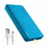 Power Bank Pila Bateria Portatil 10000mah Carga Rapida 1hora Color Azul