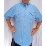 Camisa De Pesca Columbia Pfg Hombre Xl Secado Rapido M/corta
