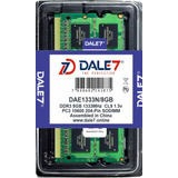 Memória Dale7 Ddr3 8gb 1333 Mhz Notebook 16 Chips 1.5v C/01 