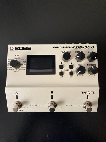 Pedal De Efecto Boss Digital Delay Dd-500  Blanco