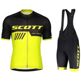 Ropa Calza Badana Gel Remera Ciclismo Mountain Bike Scot