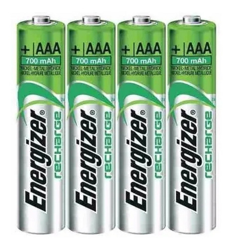 Pilas Recargables Baterias Energizer Aaa X 4