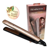 Plancha Remington Con Keratina Y Aceite De Argán Color Dorado