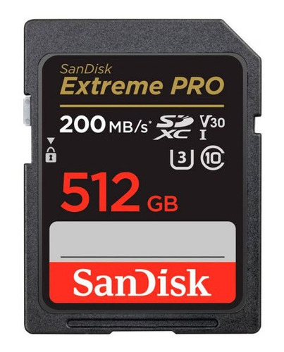 Tarjeta De Memoria 512gb Extreme Pro 200mb/s Sandisk