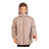 Campera Niños Impermeable Con Polar Y Guata Abrigo Capucha 