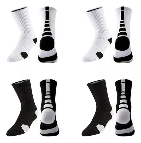 4 Pares De Calcetines De Baloncesto Elite Pro Sports