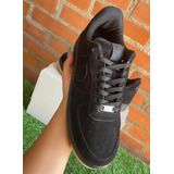 Nike Original Air Forcé Usad-gamuza Negra 24mx