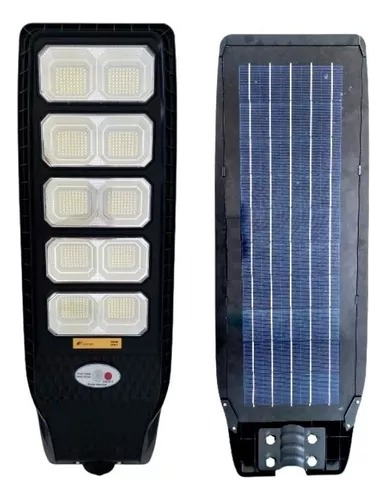 Luminária Led Solar 500w Sensor Presença Ip67 Prova D'água Cor Da Carcaça Preto Cor Da Luz Branco-frio