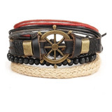 Pulsera Piel Vintage Para Hombre Varios Diseños Nueva Moda