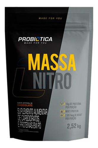 Hipercalórico Massa Nitro 2,52kg Probiotica