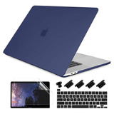 Funda Macbook Pro 13  Azul Marino Con Cubierta De Teclado