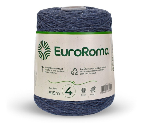 Barbante Euroroma 600g Fio N4 - Envio Imediato