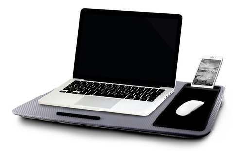 Mesa Para Laptop Acojinada Soporte Celular Con Mousepad 