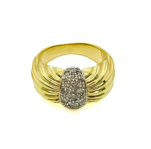 Anillo Chevalier Oro 18k Brillantes T10