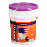 Membrana Liquida/manta Fibrada Profesional 20 Kg Copmaco Color Blanco