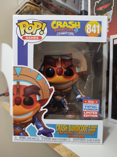 Funko Pop Crash Bandicoot In Mask Armor Virtual Funkon