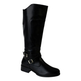 Bota Feminino Montaria Cano Longo Conforto Mooncity 72109