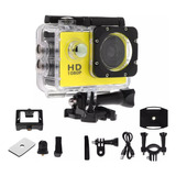 Câmera Esportiva Impermeável Para Mergulho 1080p Hd Capacete