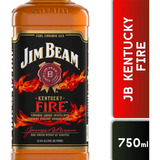 Whisky Bourbon Jim Beam Fire 750cc 1 Unidad