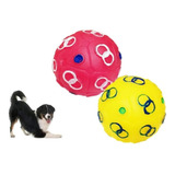 Pelota X2 Mascotas Sonido Chifle Mordible Textura Aros