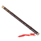 Flauta Bambu Preto Profissional Dizi Tradicional Feito À Mão