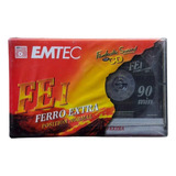 Fita Cassete Audio Emtec Ferro Extra 90 Minutos Tape Lacrado