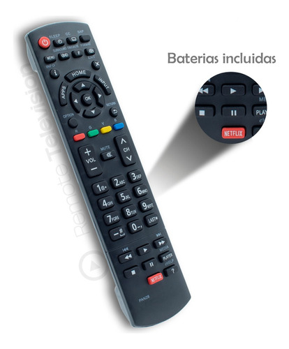 Control Remoto Panasonic Smart Tv Viera Netflix M2