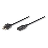 Cable De Alimentación Estándar Para Pc 1.8m Negro